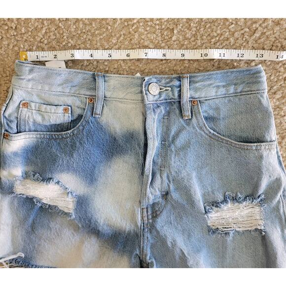 Pacsun‎ Women's Distressed Button Fly Ultra High Rise Vintage Short. Size 26 - Picture 7 of 9